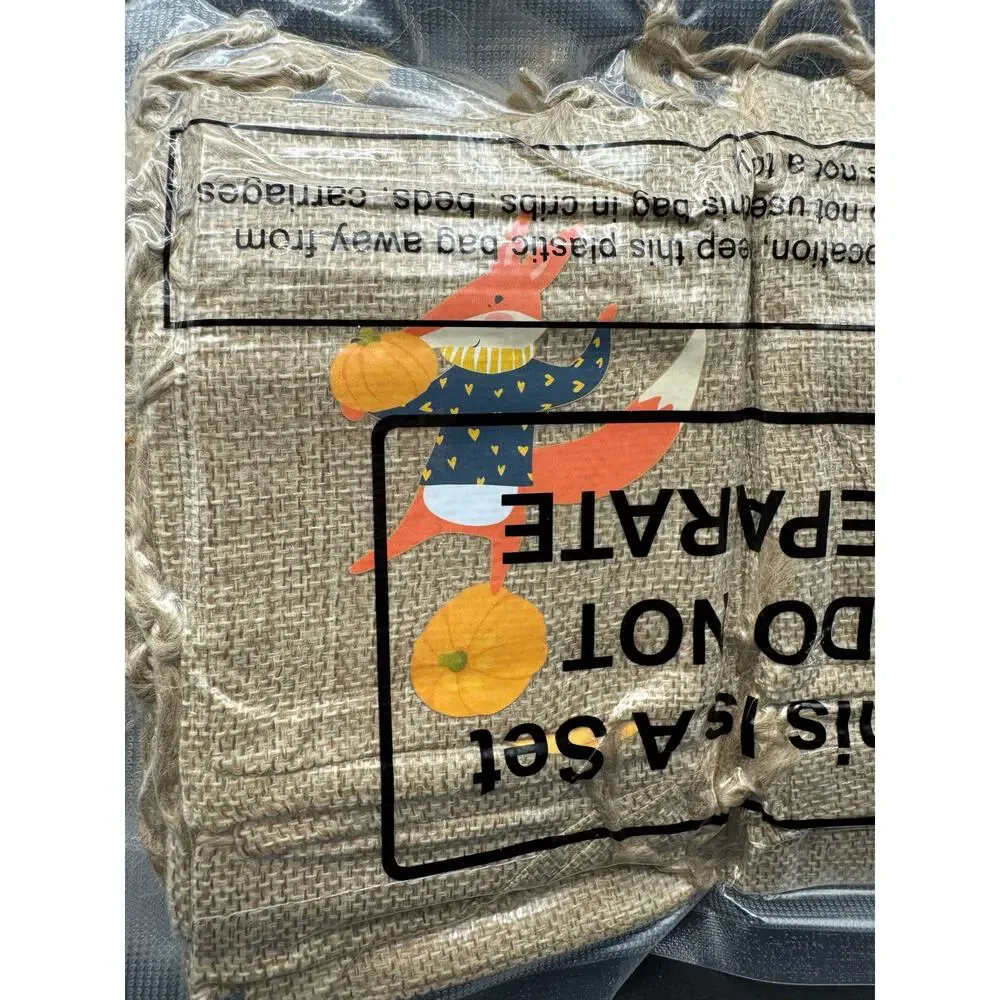 Burlap Bag Sack Party Decorative Gift Bag Wih 24 Designs Rustic 48pcs-Set of 2